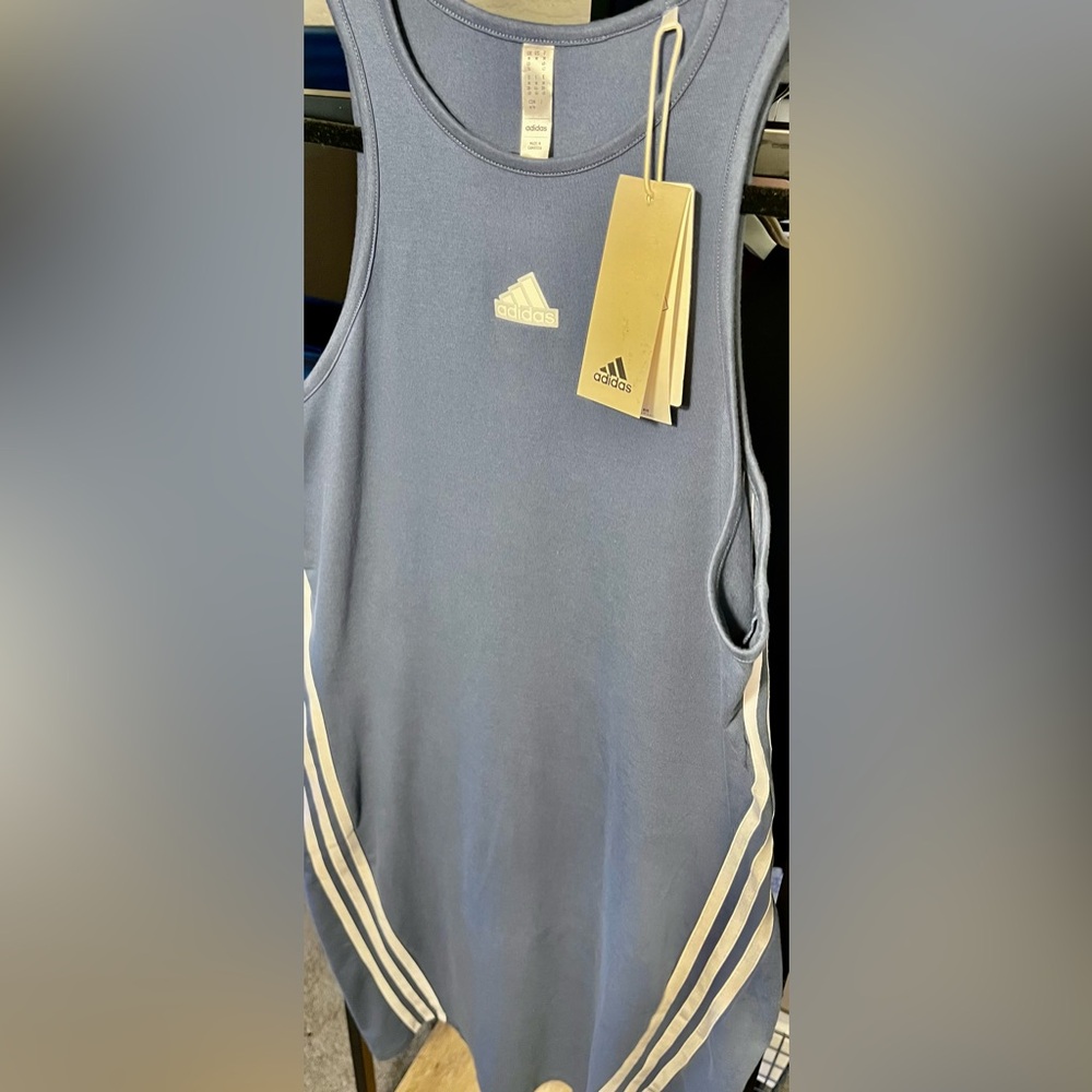 Adidas Future Icons Periwinkle 3-Stripes Dress